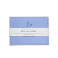 Pack of postcards for Dad with a blue design on a white background